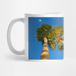 Palm Trees at Night Mug